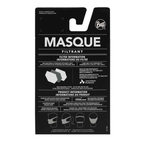 Maseczka BUFF® FILTER MASK AZIR MULTI 126639 555 10 10 Buff