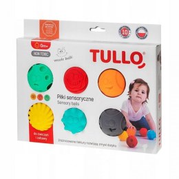 Piłki sensoryczne buźki 6 szt. AM Tullo kolorowe 462 Tullo