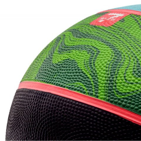 Piłka koszykowa Meteor Dribble niebieski/zielony Meteor