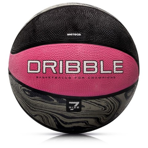 Piłka koszykowa Meteor Dribble różowy Meteor