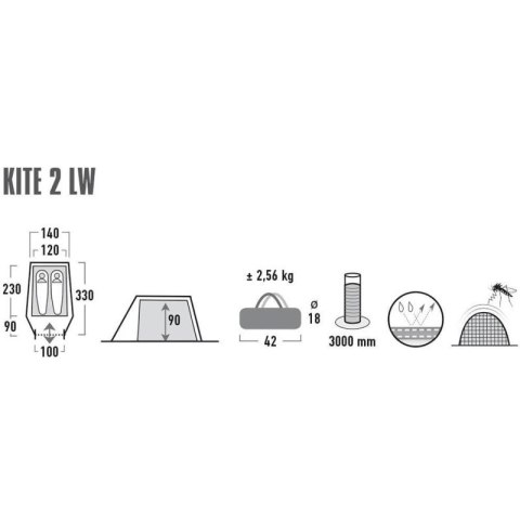 Namiot High Peak Kite 2 LW 10343 High Peak
