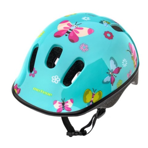 KASK ROWEROWY DZIECIĘCY METEOR KS06 butterflies Meteor
