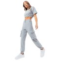 Dres Justhype Sweat Crop T-Shirt-Cargo Joggers W LABON004 Justhype