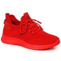 Buty sportowe tekstylne NEWS M EVE266B czerwone Inny