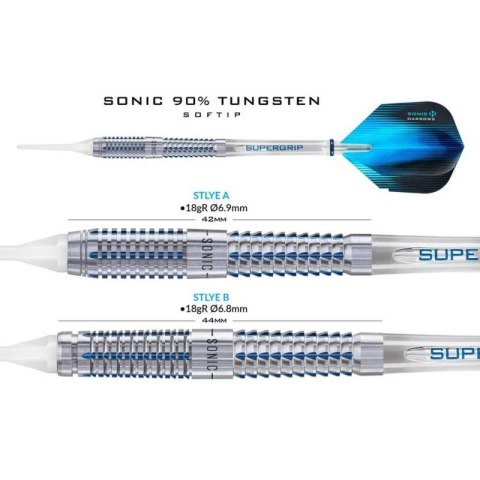 Rzutki Harrows Sonic 90% Softip HS-TNK-000013302 Harrows