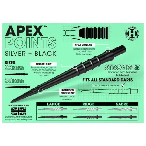 Końcówki do rzutek steeltip Harrows Apex Ride HS-TNK-000013915 Harrows