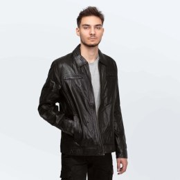 Cameleon Men's Leather Jacket Richard Black WD