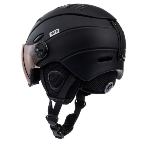 Kask narciarski Meteor Holo XL 61-63 cm czarny Meteor