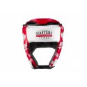 Kask treningowy MJE - KTOP-PU-KM czerwony MASTERS FIGHT EQUIPMENT