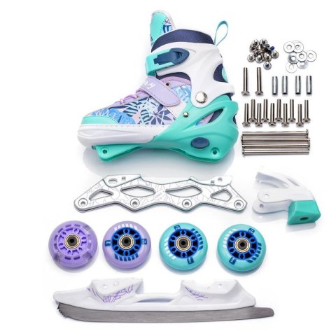Rolki Meteor 4w1 Blueberry L 38-41 24385 Meteor