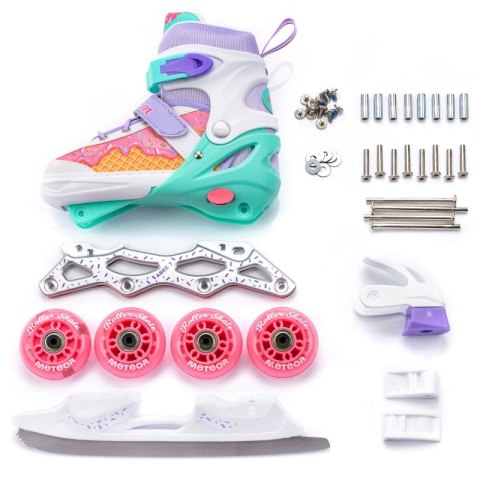 Rolki Meteor 4w1 Cream S 30-33 10141 Meteor