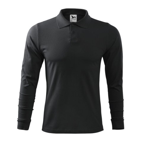 Koszulka polo Malfini Single J. LS M MLI-21194 ebony gray Malfini