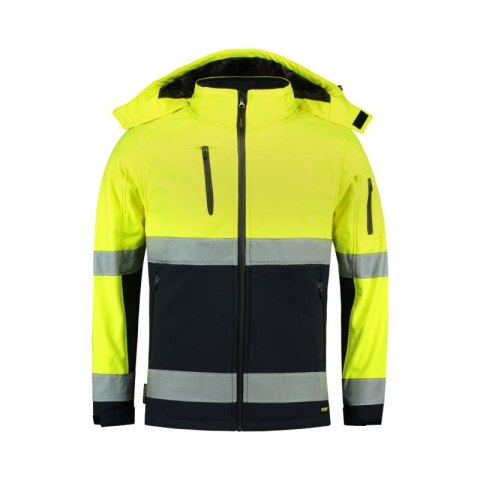 Kurtka Rimeck Bi-color EN ISO 20471 Softshell M MLI-T5297 fluorescencyjny żółty Rimeck