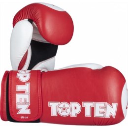 Rękawice bokserskie TOP TEN STAR-XLP 10 oz czerwone TOP TEN