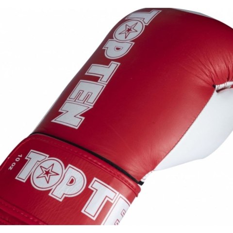 Rękawice bokserskie TOP TEN STAR-XLP 10 oz czerwone TOP TEN
