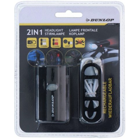 Lampka rowerowa Dunlop 2w1 472843 Dunlop
