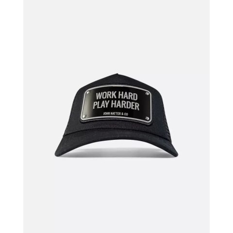 JOHN HATTER & CO WORK HARD PLAY HARDER BLACK 1-1073-U00 JOHN HATTER & CO