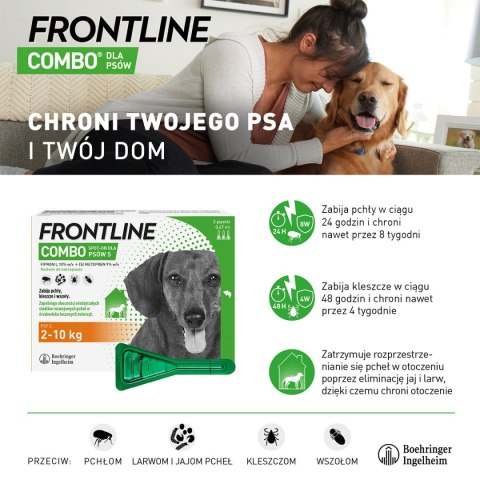 FRONTLINE Combo Spot-On Dla Psów 3x4,02ml Frontline (Boehringer Ingelheim)