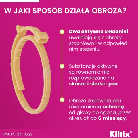Bayer Kiltix Obroża Na Kleszcze I Pchły Dla Psa 38cm Bayer