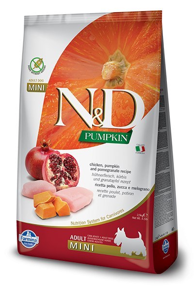 Farmina N&D Pumpkin Grain Free Canine Adult Mini Chicken&Pomegranate 2,5kg Farmina
