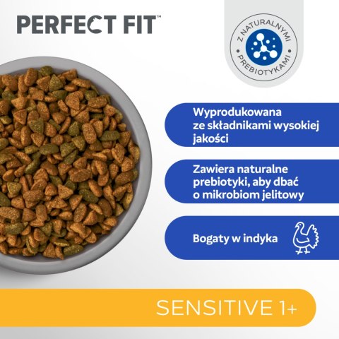 PERFECT FIT Sensitive 1+ Z Indykiem 750g Perfect Fit