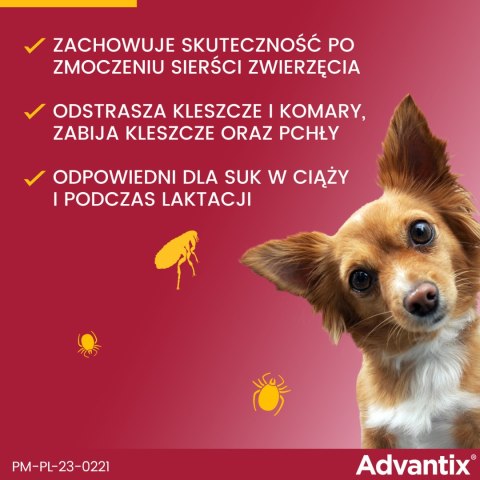 Bayer Advantix Krople Na Kleszcze I Pchły 0,4ml Bayer