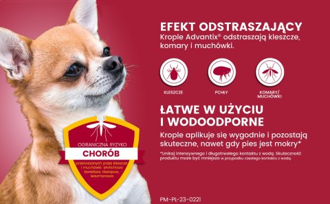 Bayer Advantix Krople Na Kleszcze I Pchły 4x0,4ml Bayer