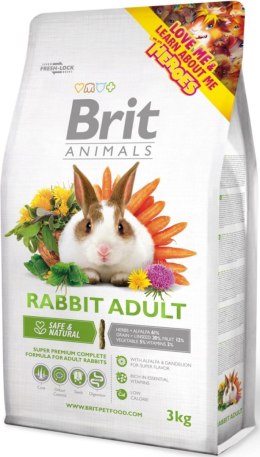 Brit Animals Rabbit Adult Complete 3kg Brit
