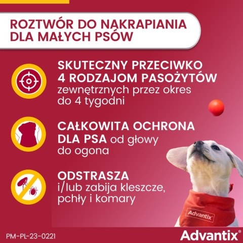 Bayer Advantix Krople Na Kleszcze I Pchły 1ml Bayer