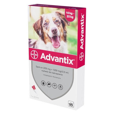 Bayer Advantix Krople Na Kleszcze I Pchły 2,5ml Bayer