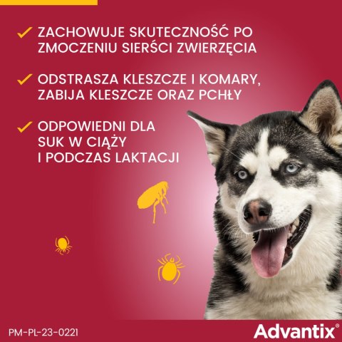 Bayer Advantix Krople Na Kleszcze I Pchły 2,5ml Bayer