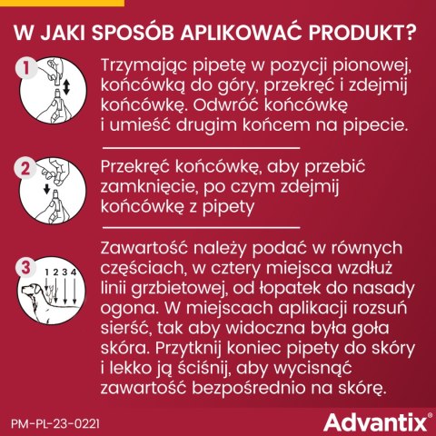 Bayer Advantix Krople Na Kleszcze I Pchły 2,5ml Bayer