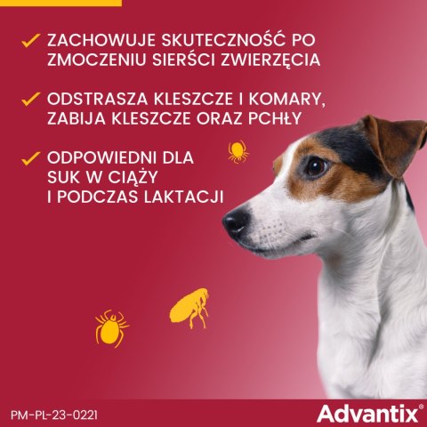 Bayer Advantix Krople Na Kleszcze I Pchły 4x1ml Bayer