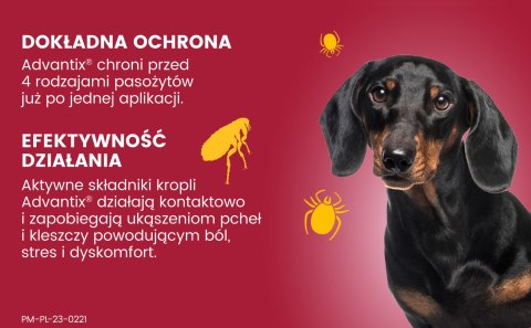 Bayer Advantix Krople Na Kleszcze I Pchły 4x1ml Bayer