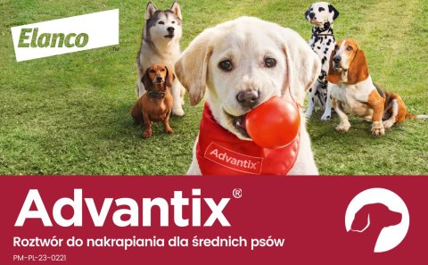 Bayer Advantix Krople Na Kleszcze I Pchły 4x2,5ml Bayer
