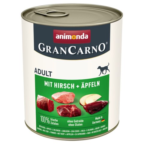 Animonda GranCarno Adult Dog Jeleń & Jabłko 800g Animonda