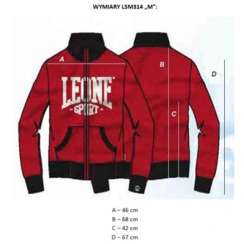 Bluza męska LEONE LSM314/S16 granatowa "M" LEONE