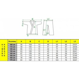 Kimono karate MASTERS 9 oz - 120 cm KIKM-00D (ZMIANA CENY) Masters