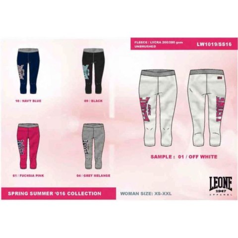 Leginsy krótkie LEONE LW1019/S16 granatowe "S" LEONE