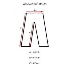 Leginsy krótkie LEONE LW1019/S16 granatowe 