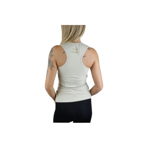 GymHero Tank TOP-NUDE Beżowe S GymHero
