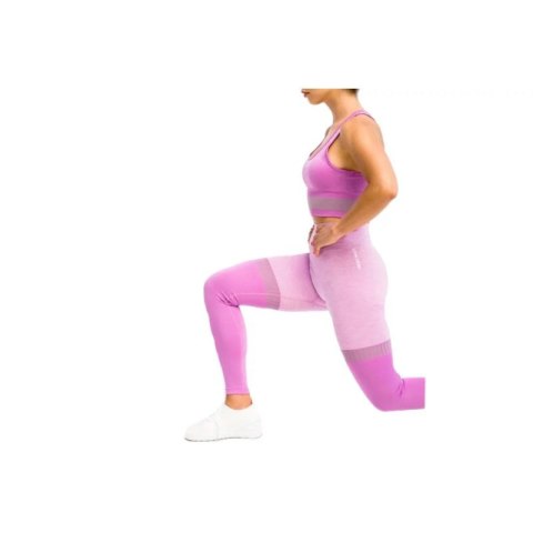 Legginsy GymHero Leggins Stripes W MAUVE GymHero