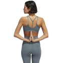 Stanik sportowy damski adidas Coreessentials Medium-Support szary HD7686 Adidas