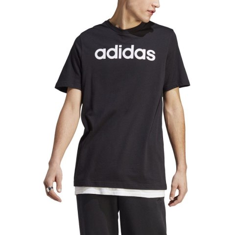 Koszulka adidas Essentials Single Jersey Linear Embroidered Logo Tee M IC9274 Adidas