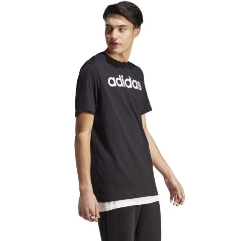 Koszulka adidas Essentials Single Jersey Linear Embroidered Logo Tee M IC9274 Adidas