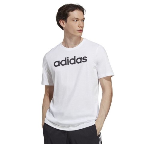 Koszulka adidas Essentials Single Jersey Linear Embroidered Logo Tee M IC9276 Adidas
