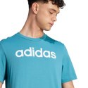 Koszulka adidas Essentials Single Jersey Linear Embroidered Logo Tee M IJ8655 Adidas