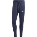 Spodnie adidas Essentials Single Jersey Tapered Open Hem 3-Stripes M IC0045 Adidas
