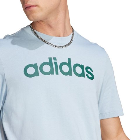 Koszulka adidas Essentials Single Jersey Linear Embroidered Logo Tee M IJ8651 Adidas
