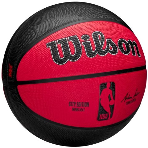 Piłka do koszykówki Wilson NBA Team City Edition Miami Heat WZ4024216XB Wilson